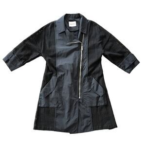 D'deMoo black light weight Midi mesh women’s jacket